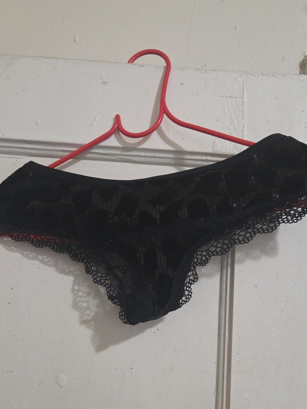 Victoria's Secret Black Lace Hipster Panty